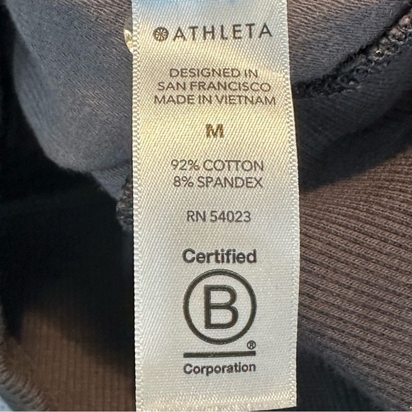 Athleta Farallon Camo Sweatshirt Olive Green Pullover - Picture 7 of 9